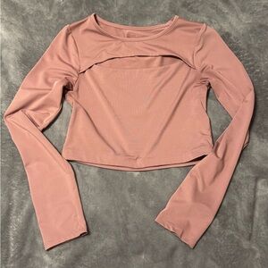 Women's Pink Long Sleeve Top
